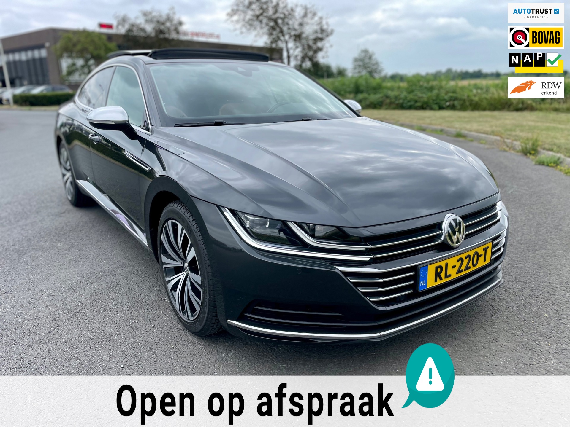 Volkswagen Arteon 2.0 TSI Business Line, Aut, Open dak, Leder, Acc, Stoelver, Led, 1e eig afk, Geen import, Nap, Volledig oh, Vol!