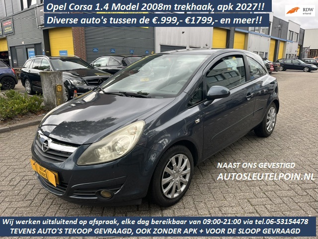 Opel Corsa 1.4-16V Sport ( DIVERSE AUTO'S MET APK 2027!! TUSSEN DE €999,- & €1799,- EN MEER
