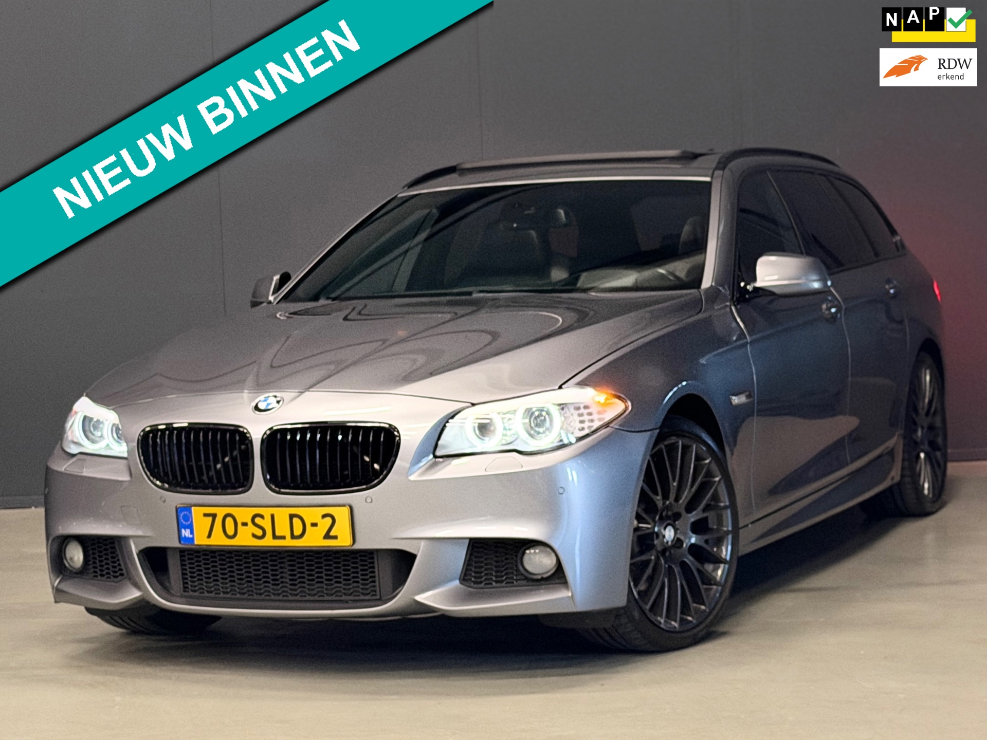 BMW 5-serie Touring 520i High Executive M-PAKKET PANO/MEMORY/XENON/LEDER | KEURIGE AUTO !