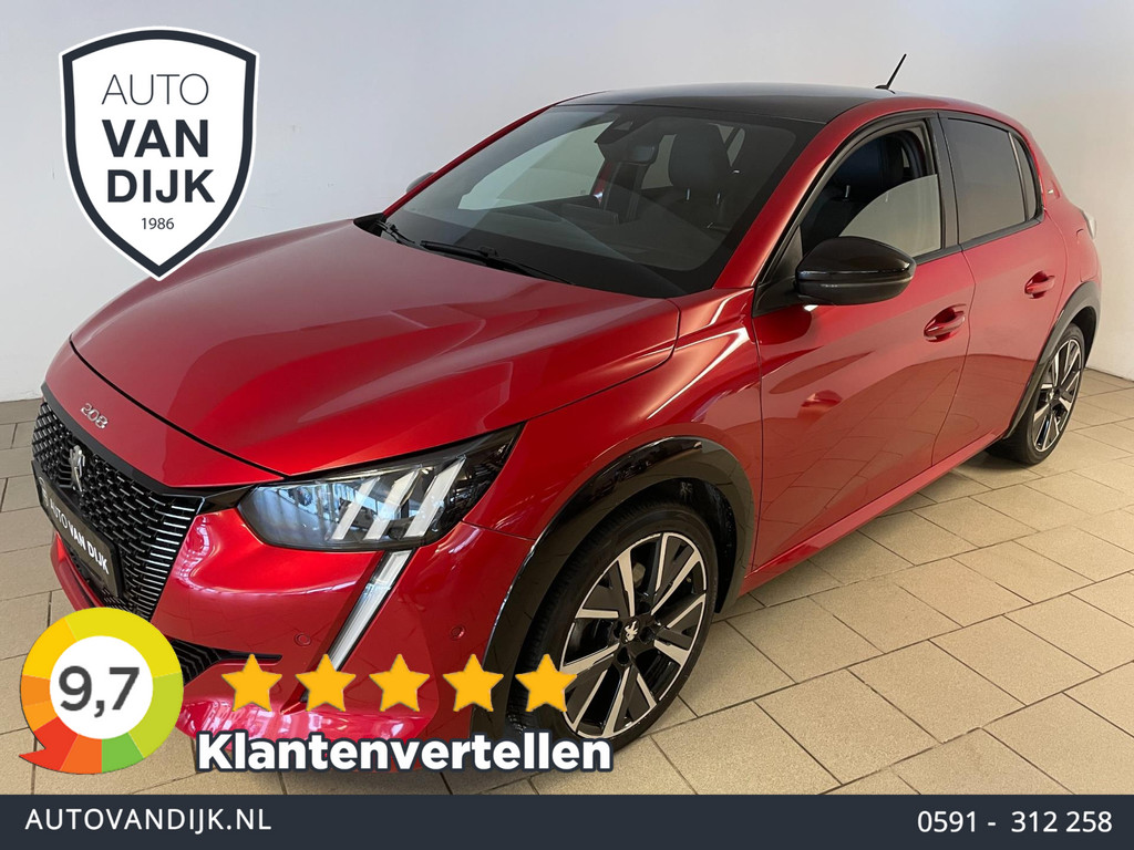 Peugeot 208 1.2 PureTech GT 100PK AIRCO CLIMA NAVI CRUISE PANO APPLE CARPLAY 3D COCKPIT PDC CAM LAGE KM STAND NIEUWSTAAT