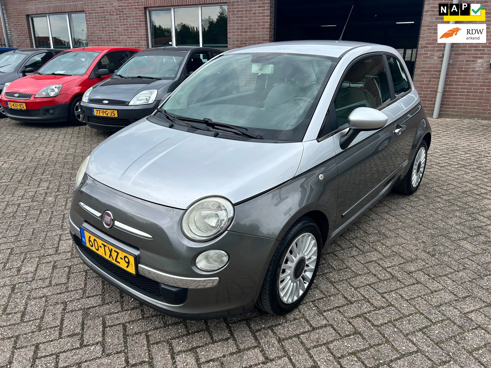 Fiat 500 1.2 Bicolore // Airco // APK 9-11-2026