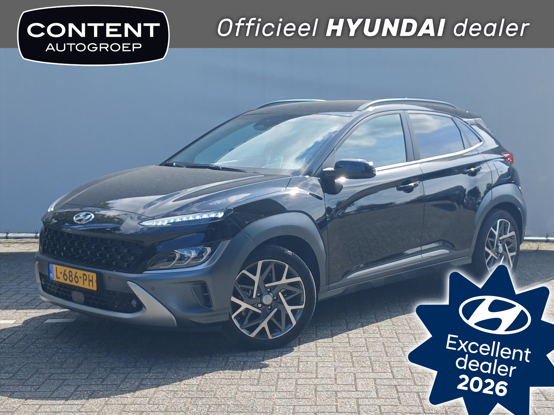 Hyundai Kona 1.6 GDI HEV 141pk DCT Premium / Trekhaak / Cruise Control / Navi