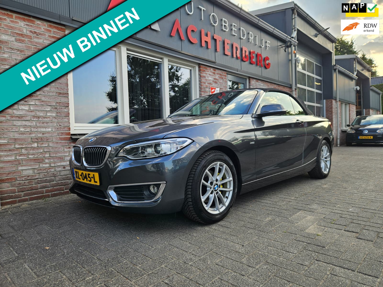 BMW 2-serie Cabrio 218i Executive Automaat! NAP! Leer! Airco/Clima! Cruise Control! Leuke Auto!