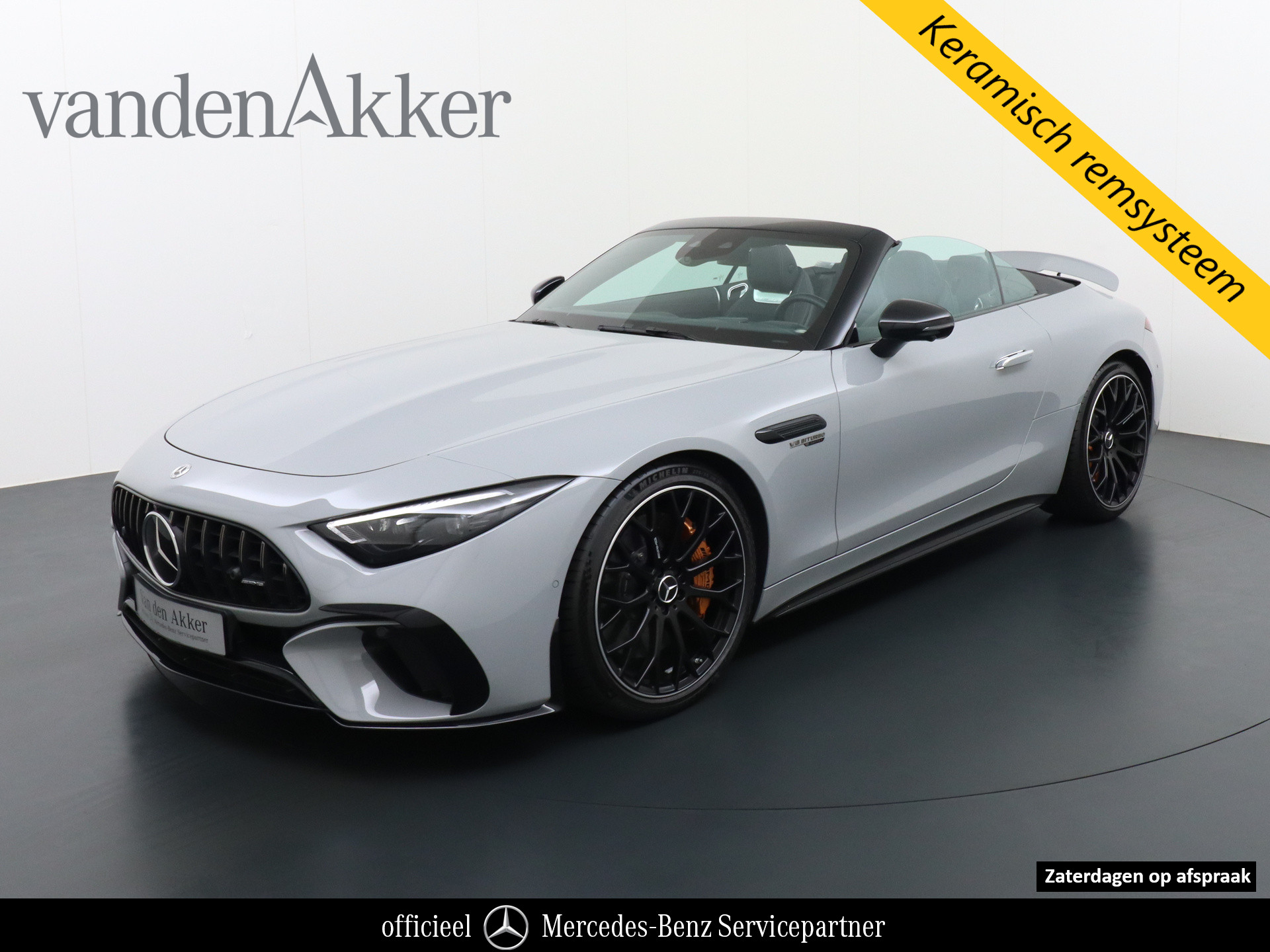 SL-Klasse AMG 63 4Matic+ 585pk · Keramische remmen · BTW-auto · Neuslift · Alpin Grau · AMG Nightpakket II · Burmester · Achteras besturing