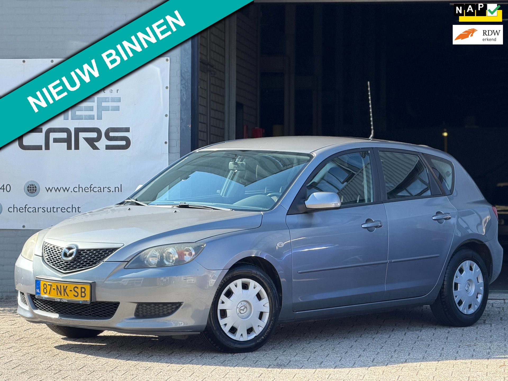 Mazda 3 Sport 1.6|NAP|APK|AIRCO|PDC|5D|NIEUWEBEURT|3EIGENAAR!