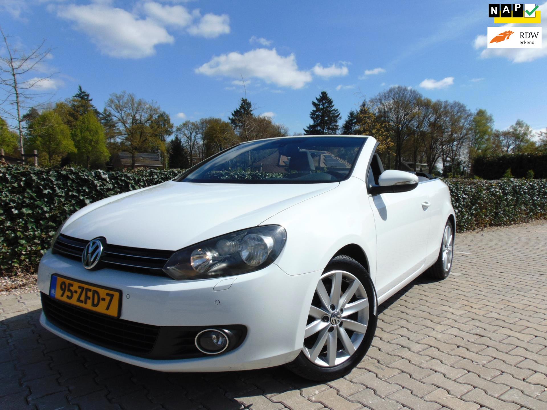 Volkswagen Golf Cabriolet 1.4 TSI Automaat , Dealer Onderhouden , Clima / Cruise / Elec.Pakket / Navi-Multimedia / Isofix / 17" Lm