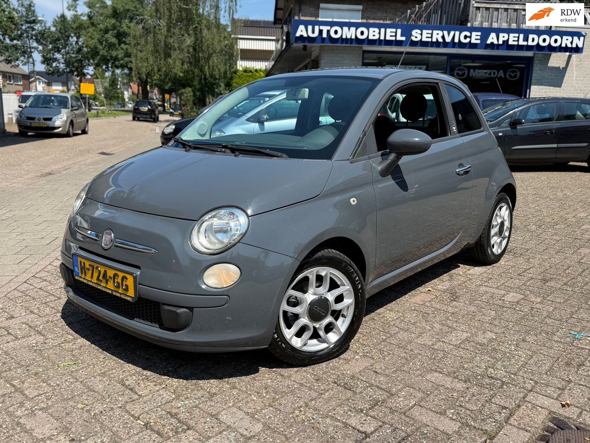 Fiat 500 1.2 Lounge *AIRCO*SPORTSTOEL*LM.VELG*MF-STUUR*BLUE-ME*USB,AANSL*BOEKJES