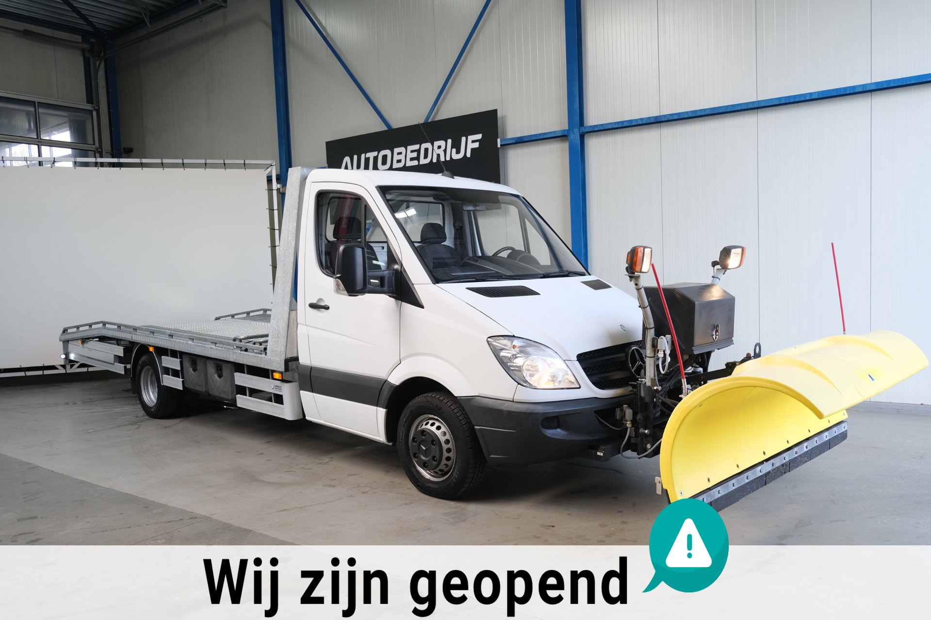 Mercedes-Benz 516CDI > MARGE < Oprijwagen, Autoambulance, Nido Sneeuwschuif.