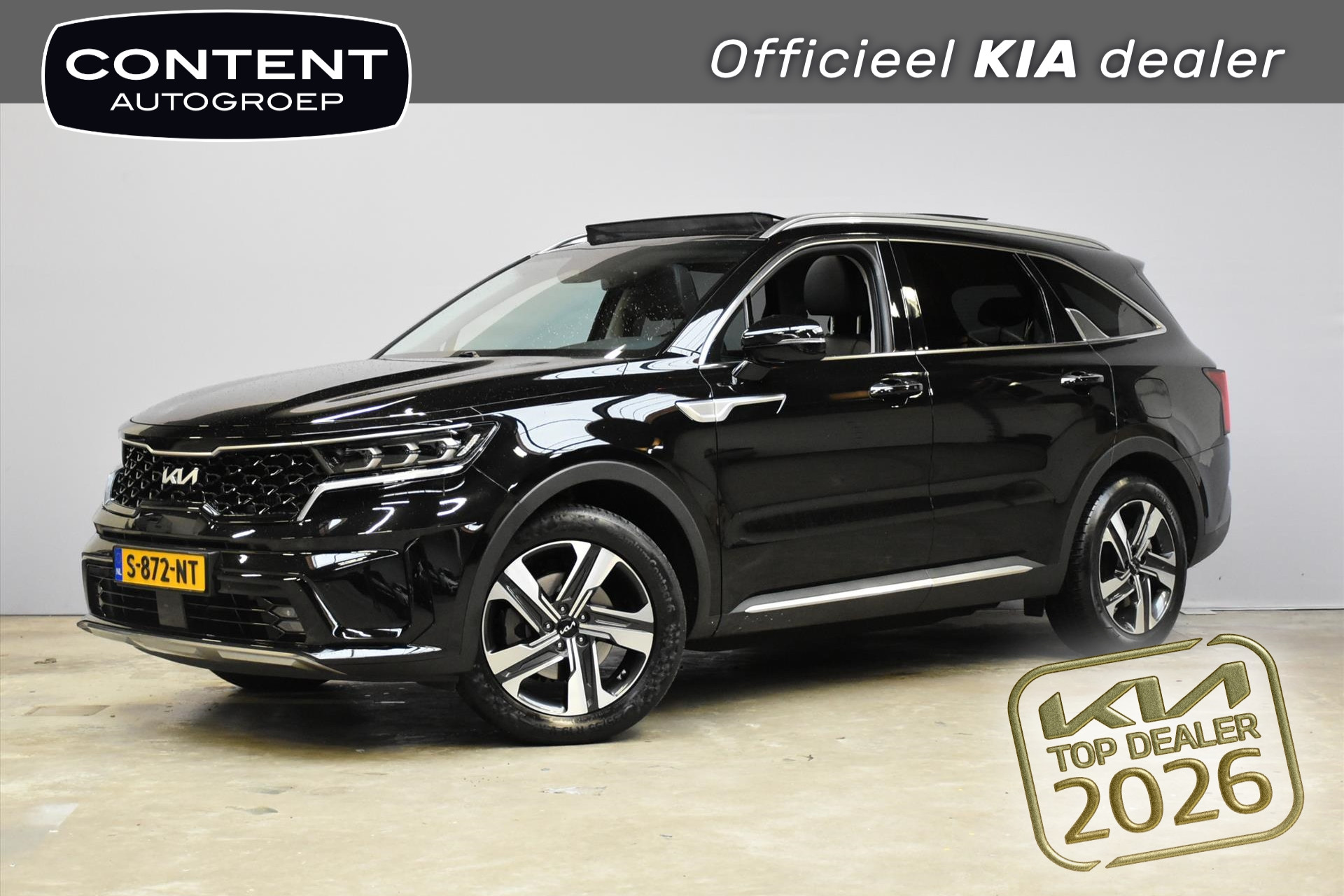 Kia Sorento 1.6 T-GDi 230pk Hybrid Aut 5-zitpl. DynamicPlusLine |Schuifdak! 1650kg Trekg.