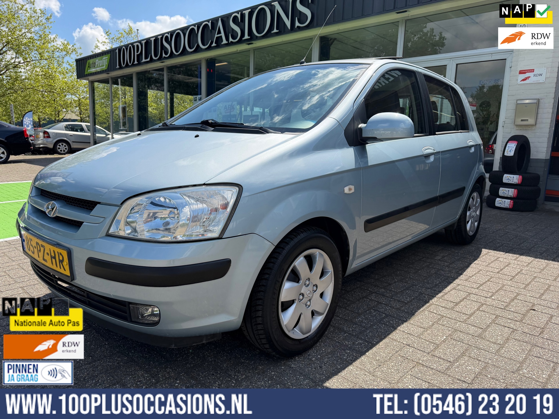 Hyundai Getz 1.3i Dynamic Sky | NWE apk | Pano dak | Airco | 5 deurs |