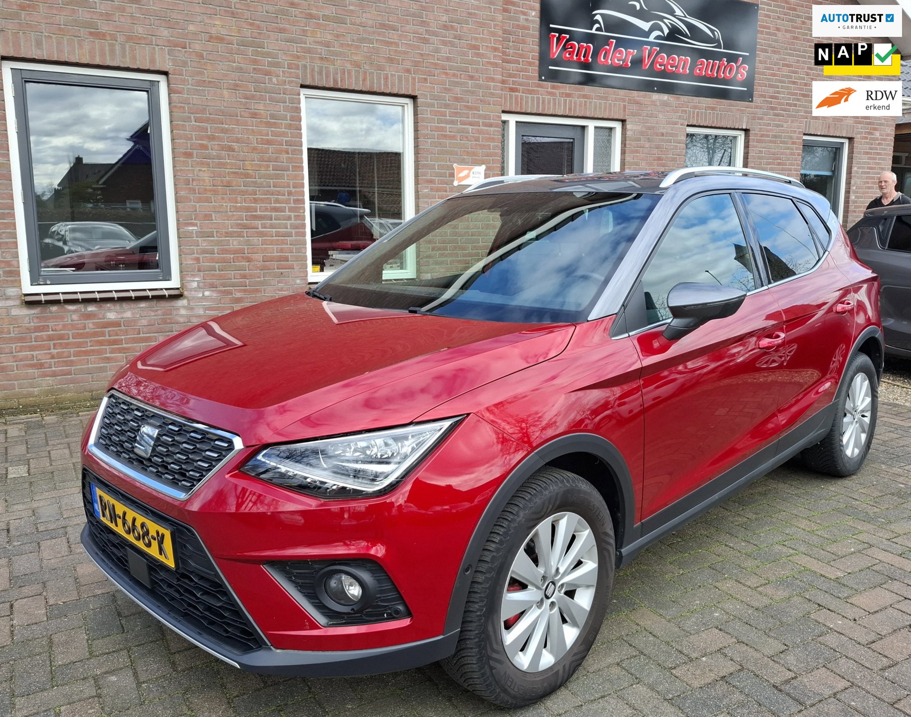 Seat Arona 1.0 TSI Xcellence Launch Edition. In nieuwstaat. O.a. navi, camera, carplay, trekhaak, etc. Prijs incl garantie.