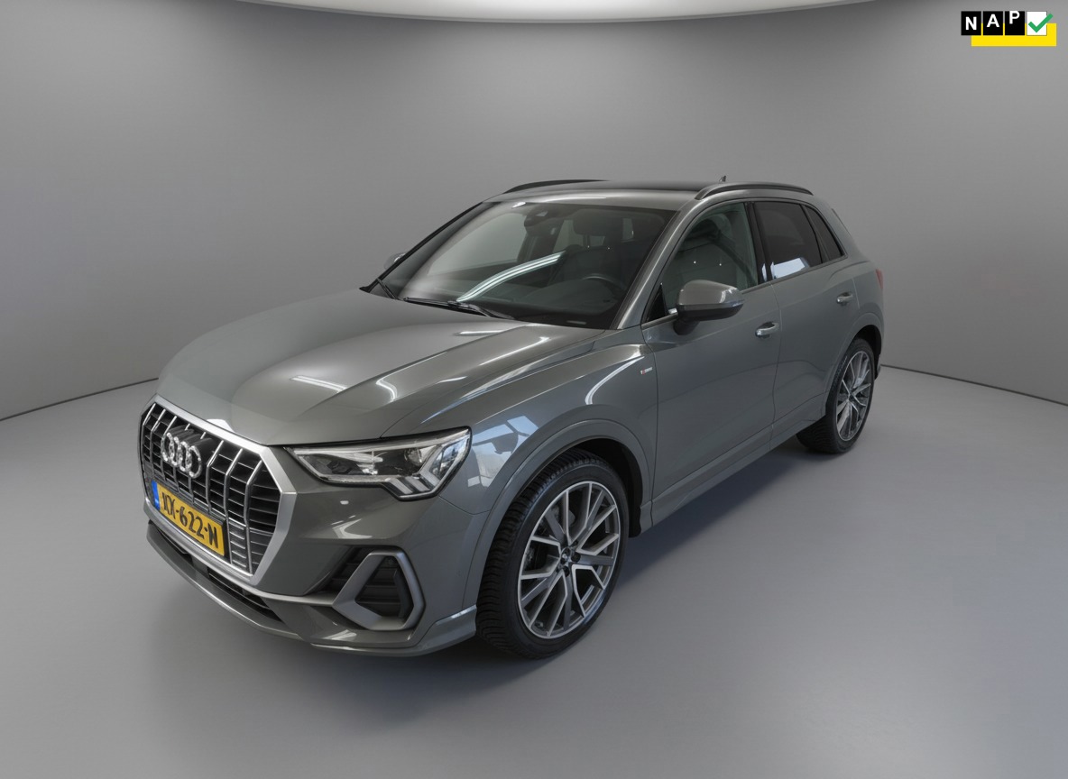 Audi Q3 35 TFSI S Line, Leer, Virtual, Clima, Cruise, PDC, Navi, 1e eig, Dealer ond, NAP