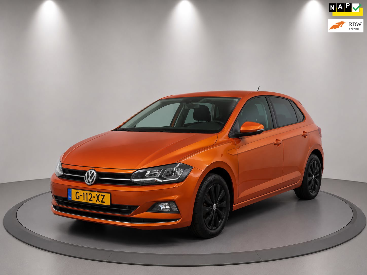 Volkswagen Polo 1.0 TSI Highline|ORANGE|HIGHLINE|VIRITUEEL|AUTOMAAT|NAVI|AIRCO|NL|