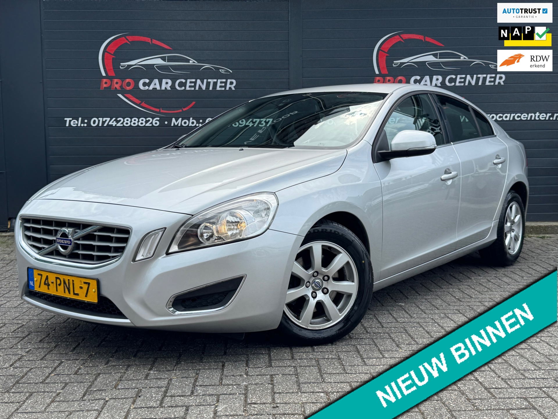 Volvo S60 1.6 T4 Kinetic AUT | CLIMATE | CRUISE | PDC | 2e EIGENAAR | NAVI | EL.RAMEN | NAP | APK | LMV