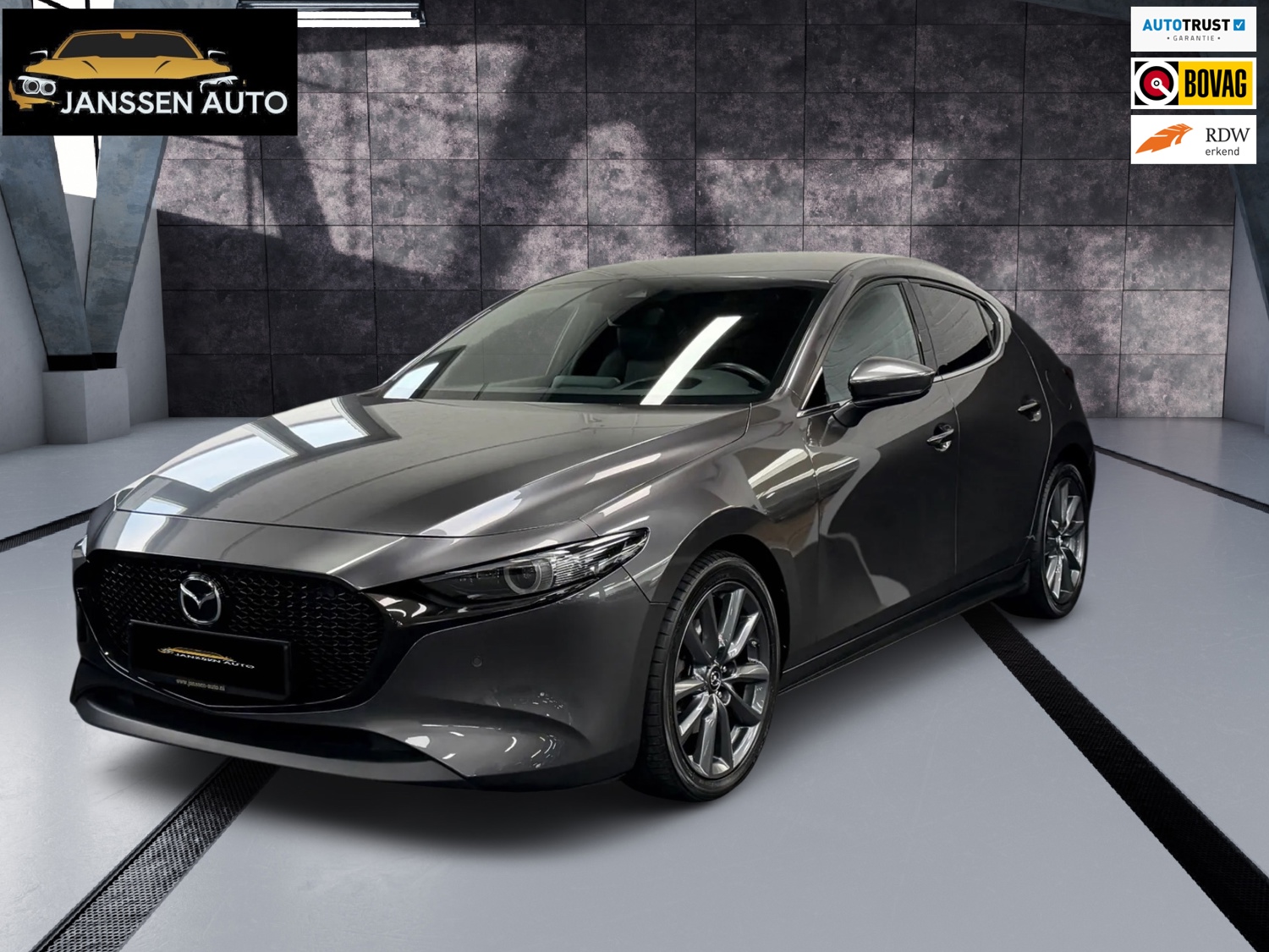 Mazda 3 2.0 e-SkyActiv-G M Hybrid 122 Luxury | Leder | Memory Stoel | HUD | 360 |Stuur - stoelverwarming | Topstaat