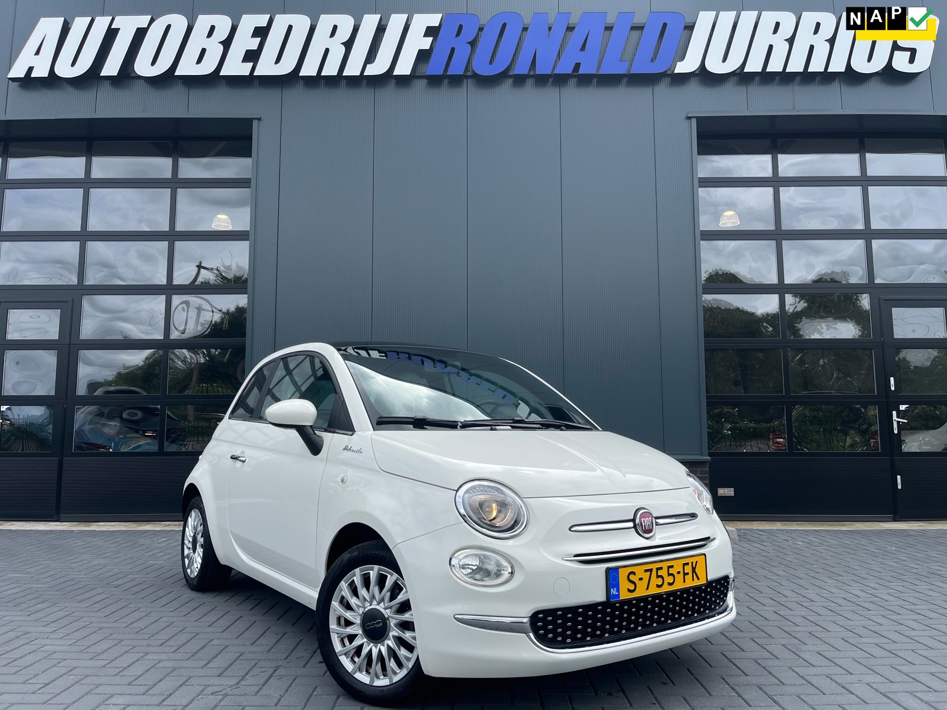 Fiat 500 1.0 Hybrid Dolcevita NL.Auto/Panoramadak/Leder/Cruise/Carplay/Led/1Ste Eigenaar/Dealer Onderhouden
