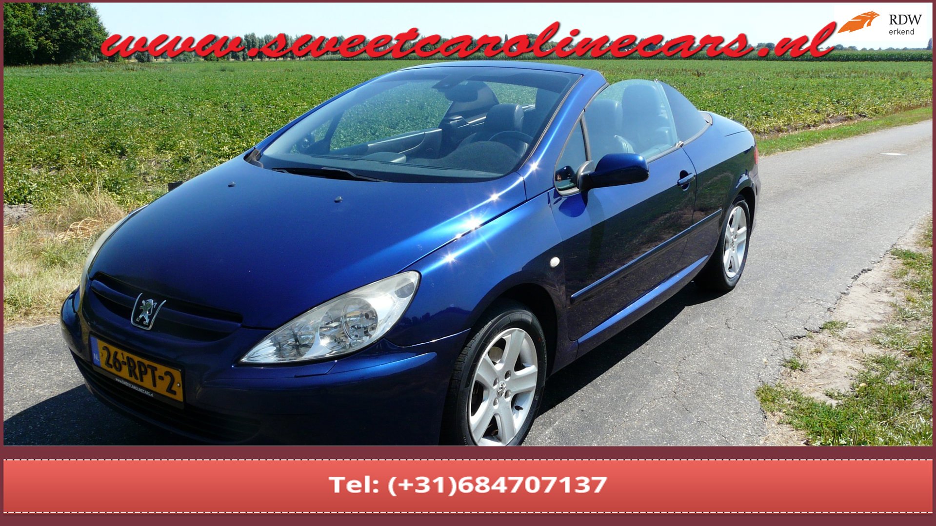 Peugeot 307 CC 2.0-16V,Airco,Leder,Elec.pakket,Lmv's!