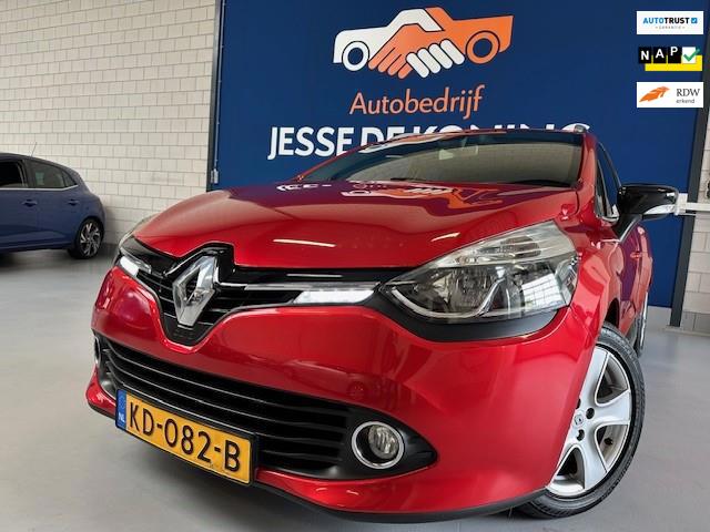 Renault Clio Estate 0.9 TCe Dynamique,bj.2014,kleur:rood,climate,navigatie,sportvelgen,APK tot 04/2027 en NAP met 199493 km.etc.