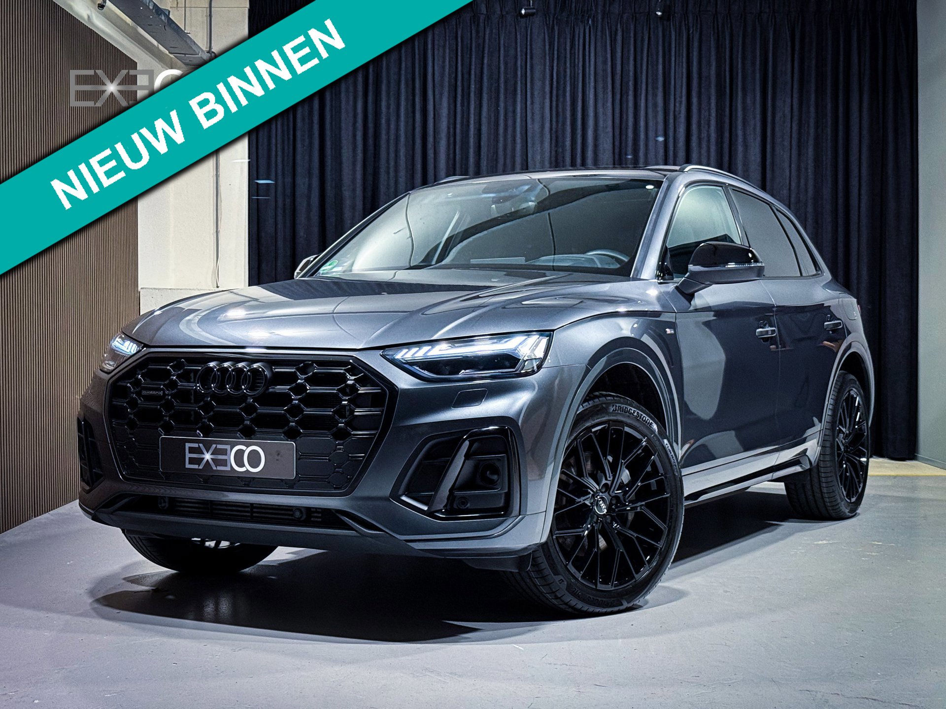 Audi Q5 55 TFSI e Quattro S-Line |100% SoH|Pano|Memory|HUD|Matrix|Black|Dodehoek|Sfeerverlichting|Akoestisch glas