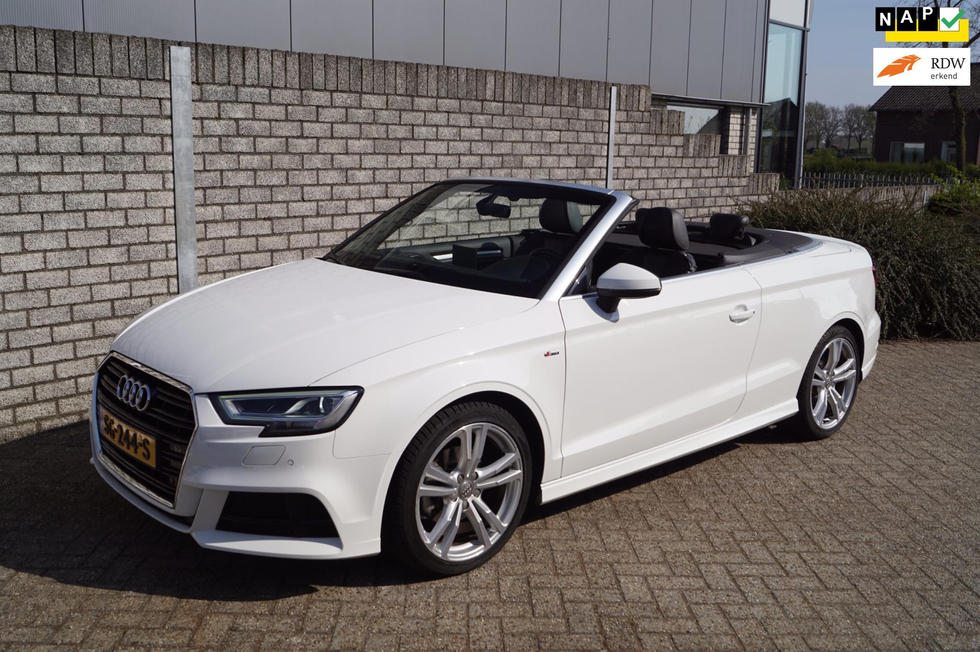 Audi A3 Cabriolet 1.4 TFSI Sport S Line Edition Half Leder Sportst Stoelverw Navi Audi Drive Select Clima Cruise x PDC LMV NL Auto