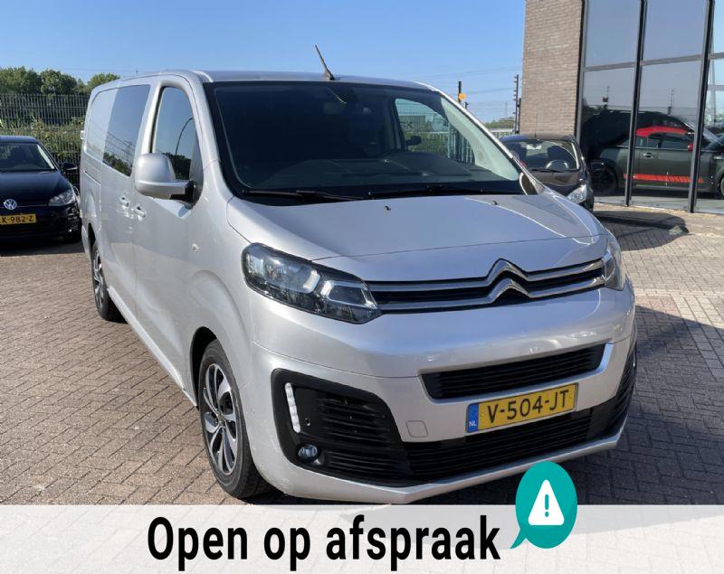 Citroën Jumpy 2.0 BlueHDI 120 Business XL DC Dubbel Cabine, dubbel schuifdeuren, trekhaak ,1e eig, NAP, DEALER O.H.