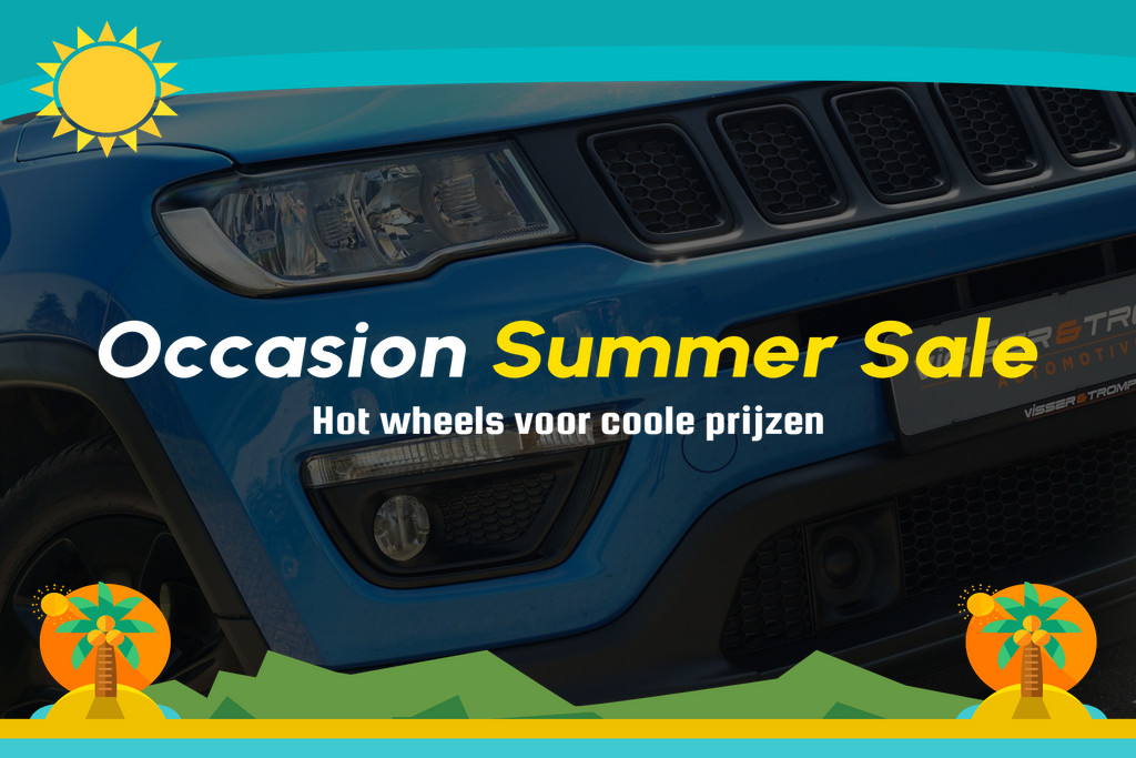 Jeep Compass 1.4 MultiAir Night Eagle FWD | Hydro Blue Metallic | NAV/Camera/Carplay/Cruise/Clima/PDC - Superstoer!