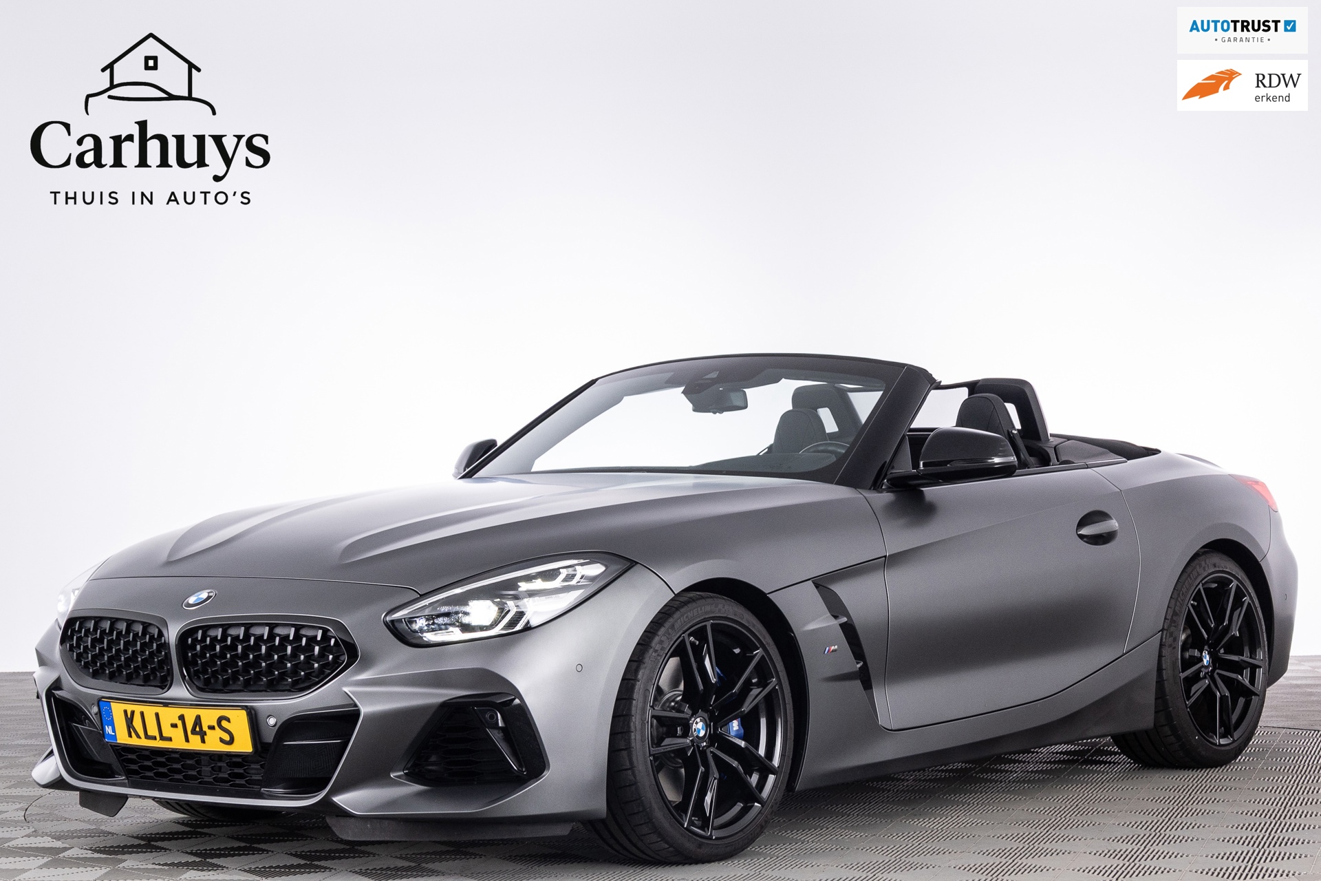 BMW Z4 Roadster M40i High Executive M-Sport Frozen Grey|HUD|H&K|Keyless|M sportstoelen|Comfort Acces|Adapt.Cruise|Leder|19 Inch|
