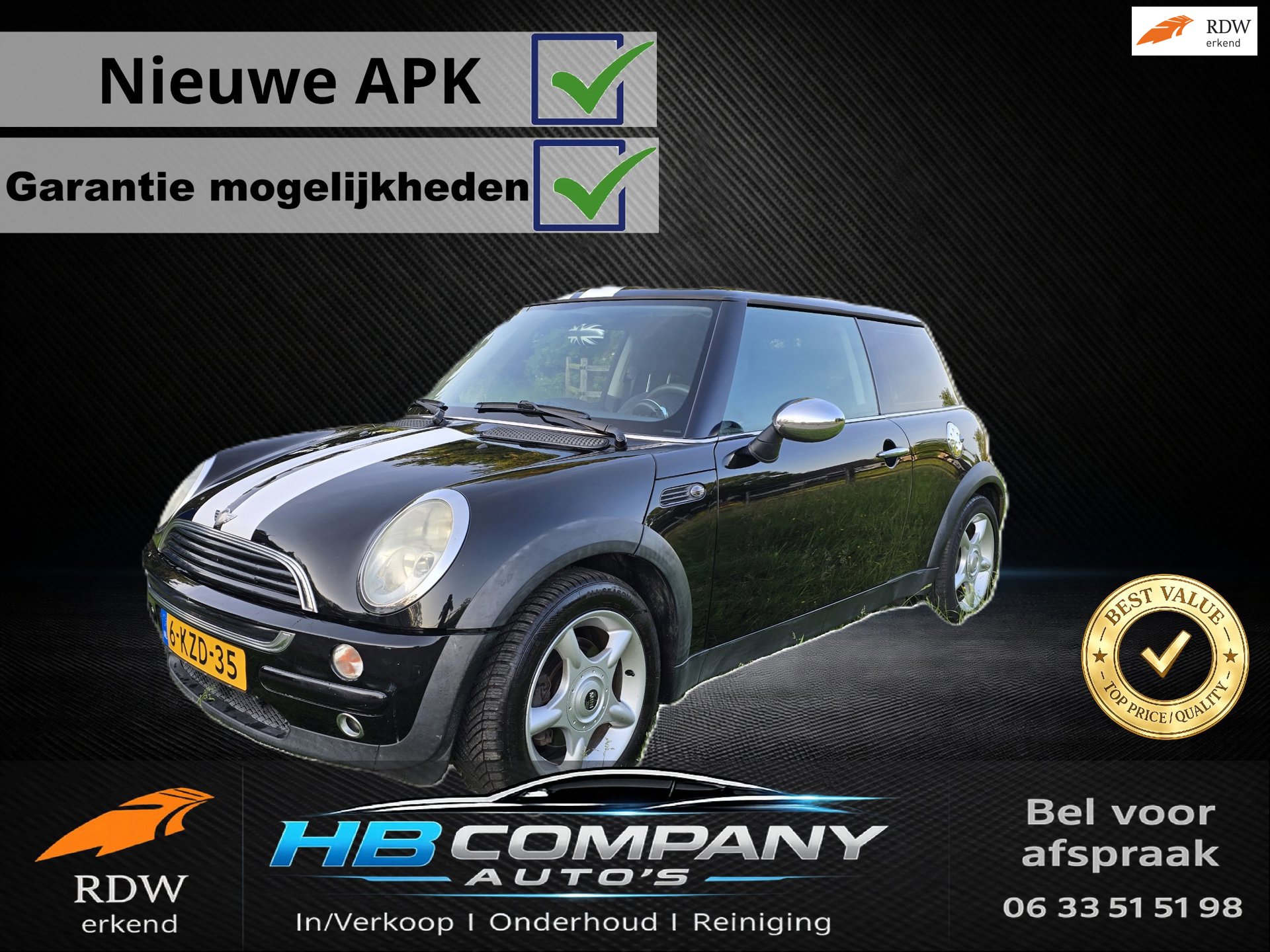Mini Mini 1.6 One | Nette Auto | Nieuwe Koppeling | Nieuwe APK