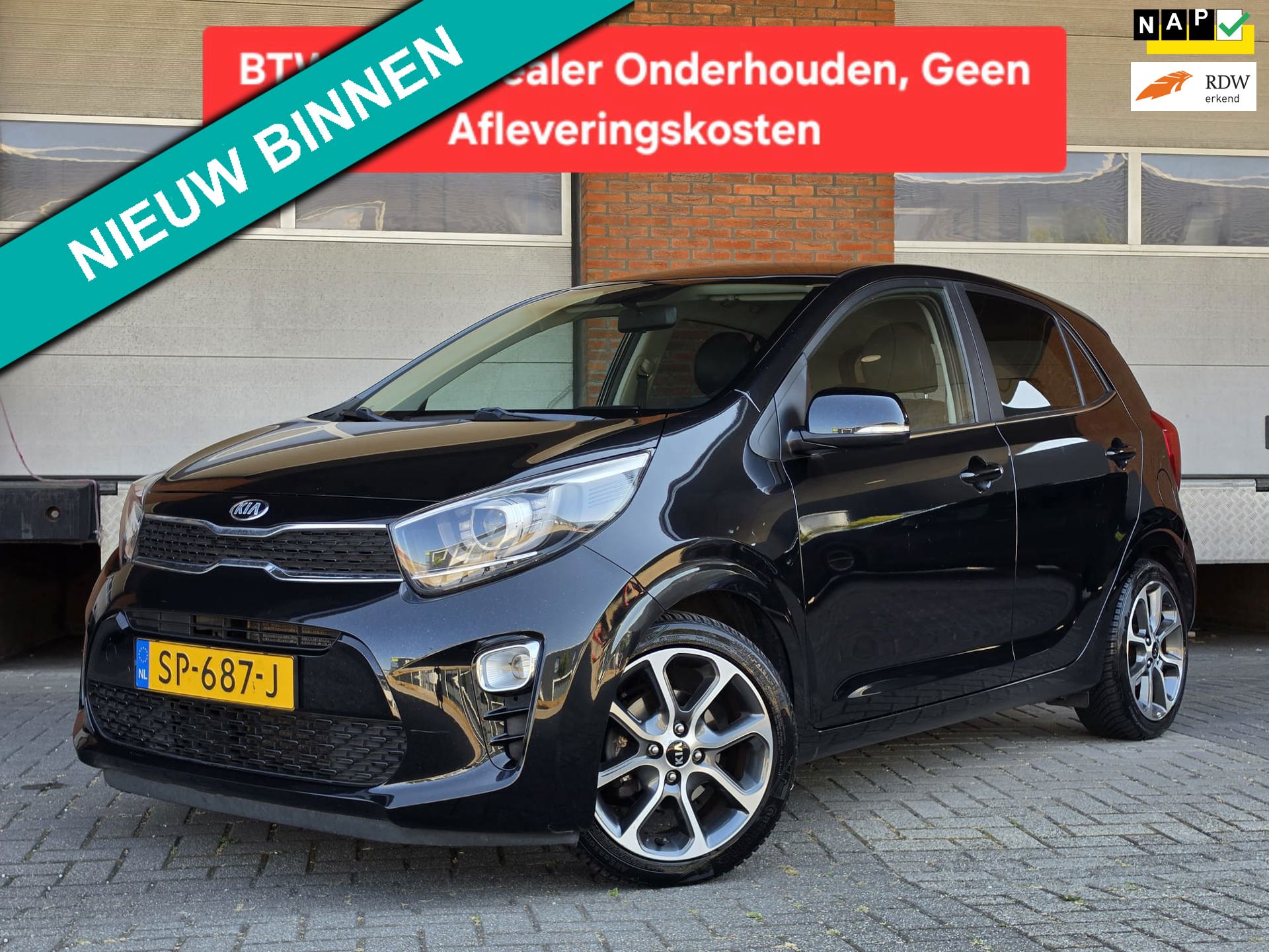 Kia Picanto 1.0 CVVT Design Edition|BTW-Auto|Dealer Onderhouden|Achteruitrijcamera|Design Edition
