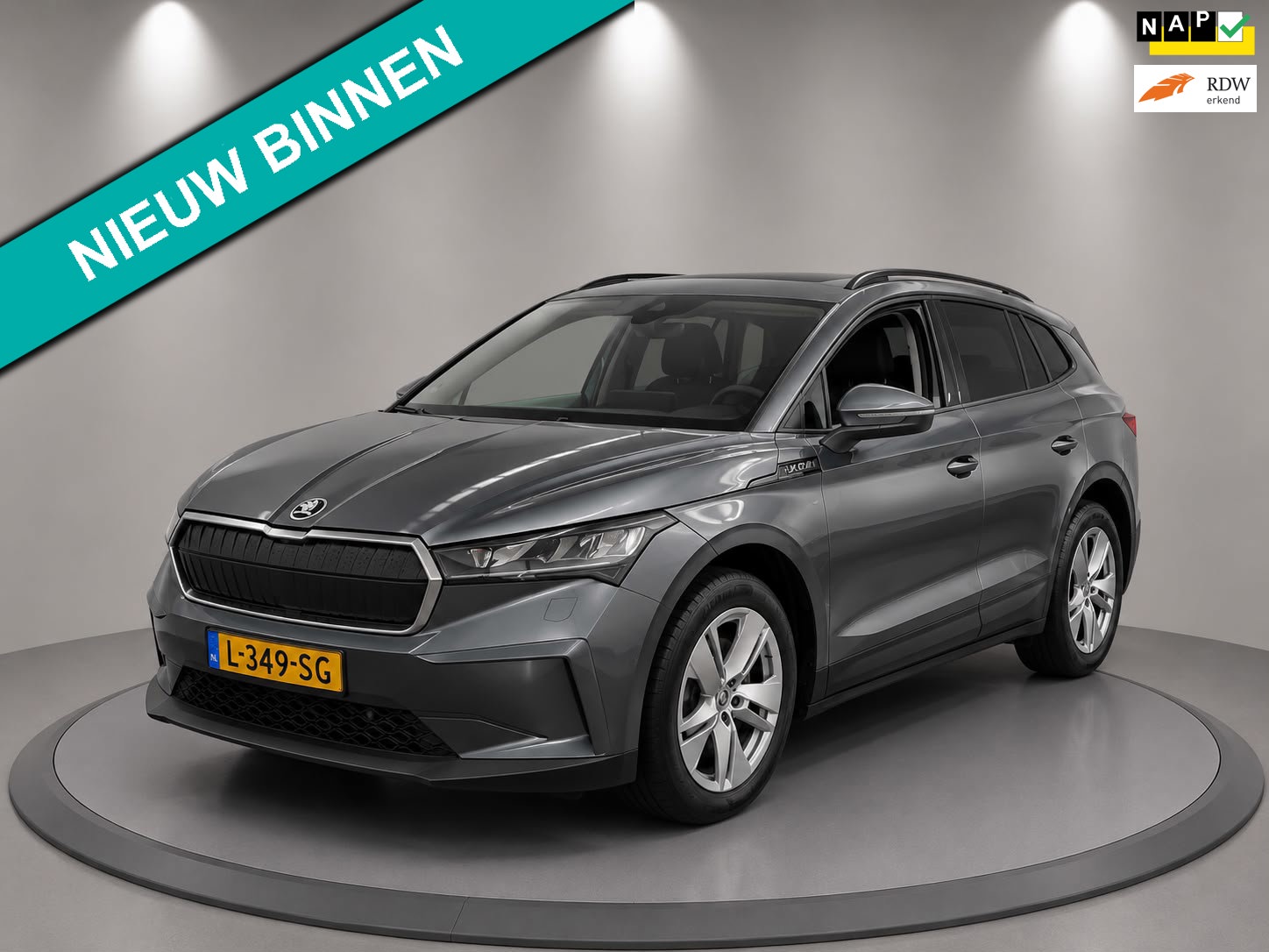 Skoda Enyaq iV 60| 1/2 LEDER | NAVI | AIRCO| ELECTRIC| NL: AUTO| NAP"|