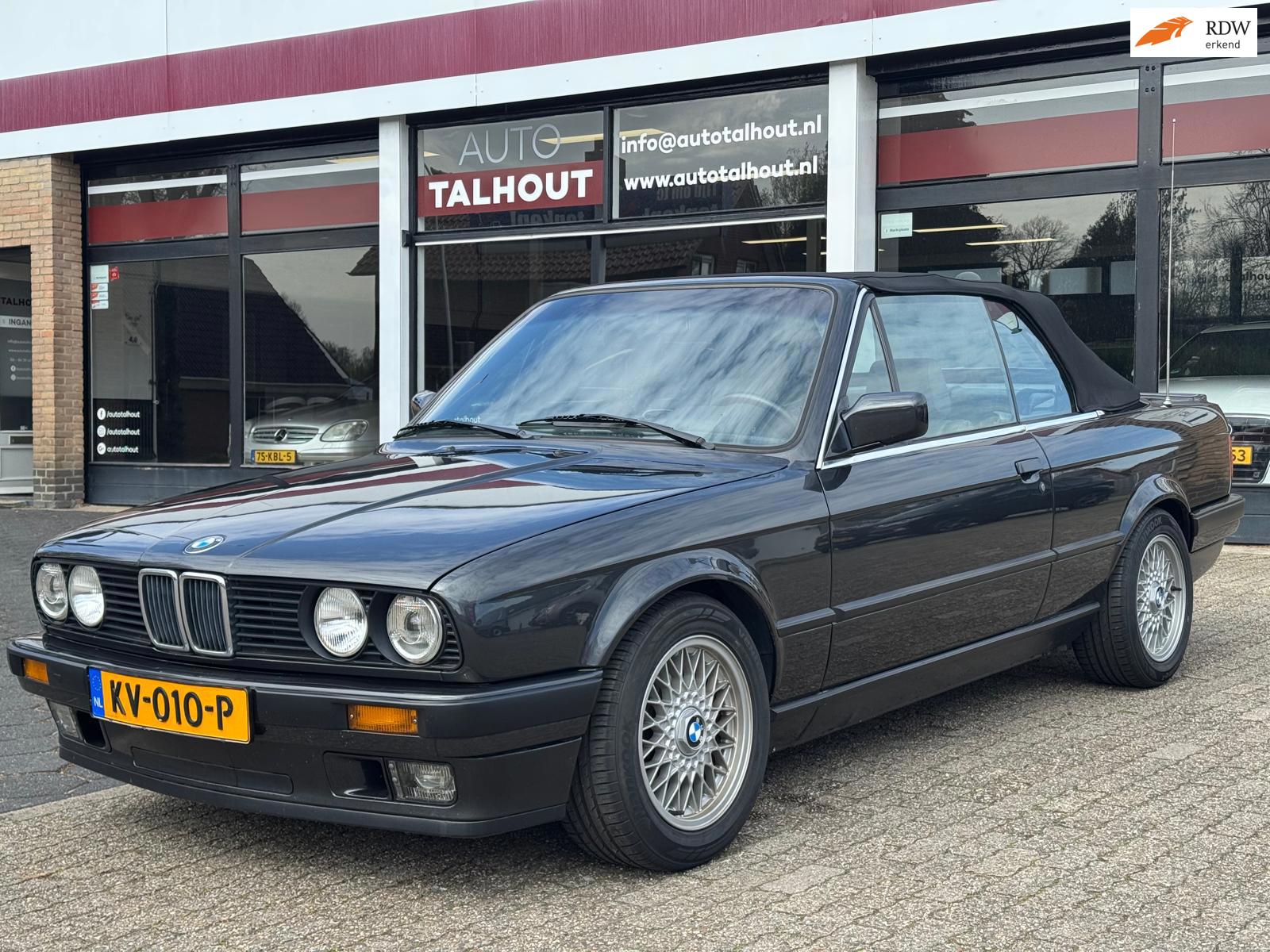 325i Cabrio E30 Handgeschakeld, Gerestaureerd, Nieuw cabriodak, 177dkm, Uniek!