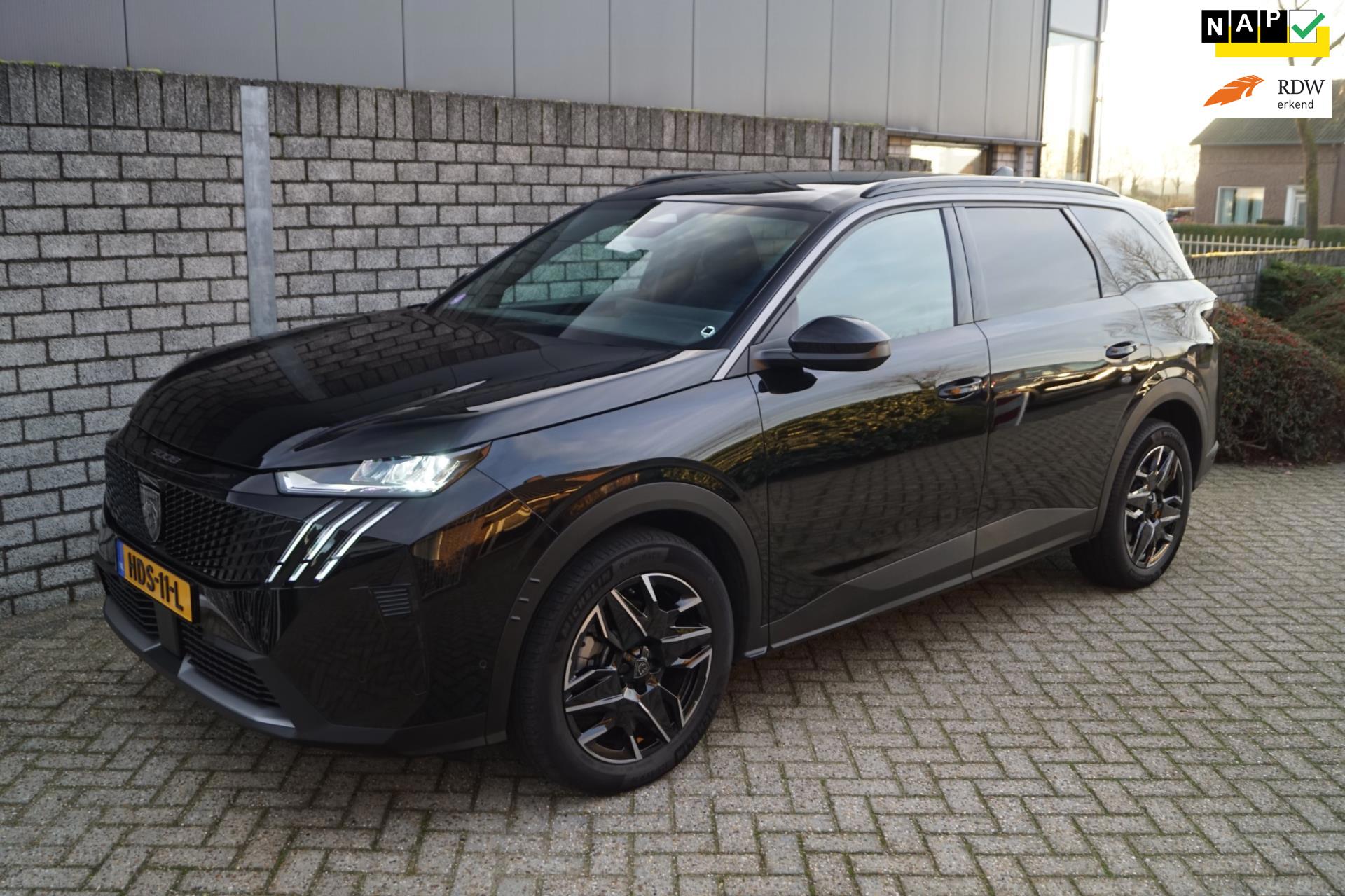 Peugeot 5008 1.2 Hybrid 136 PK Allure Autom 7 Pers Half Leder Sportst Stoel/Stuurverw Navi Camera Adapt Cruise Clima 2x PDC LMV .