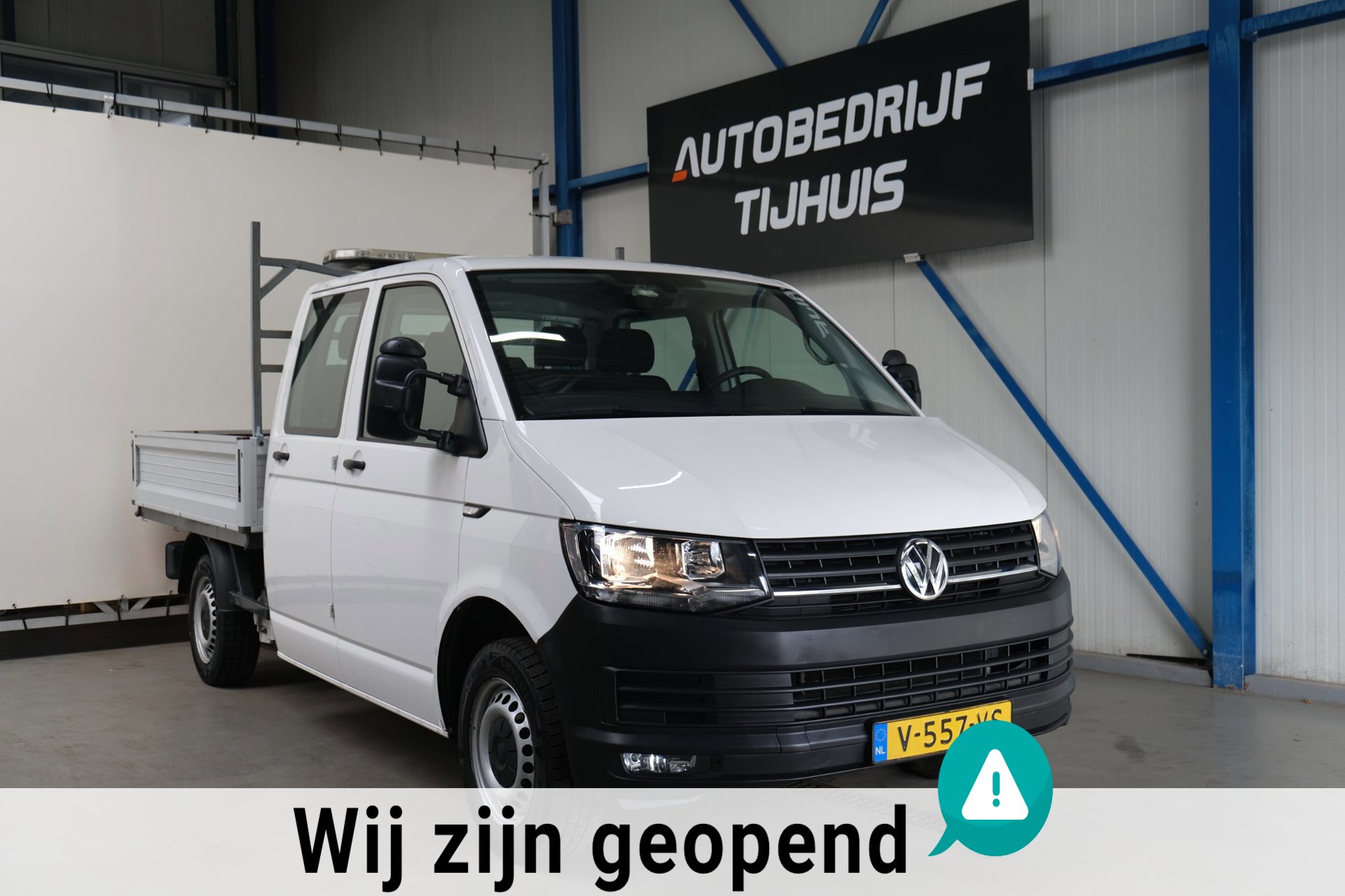 Volkswagen Transporter 2.0 TDI L2H1 DC Comfortline Pick-up - Airco, Cruise, PDC, Trekhaak.