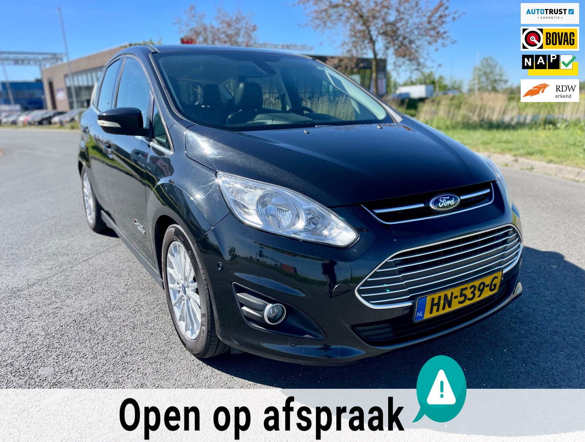 Ford C-Max 2.0 Plug-in Hybrid Titanium Plus, Aut, Pano, Cam, Leder, Cruise, Stoelverw, 2e eig afk, Geen import, Nap, Volledig oh!