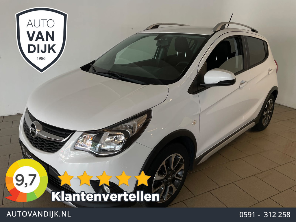 Opel KARL 1.0 Rocks Online Edition AIRCO SCHERM CRUISE VELGEN MULIT STUUR ELEK RAMEN CENT VERG PRIVACYGLAS ZEER NETTE AUTO