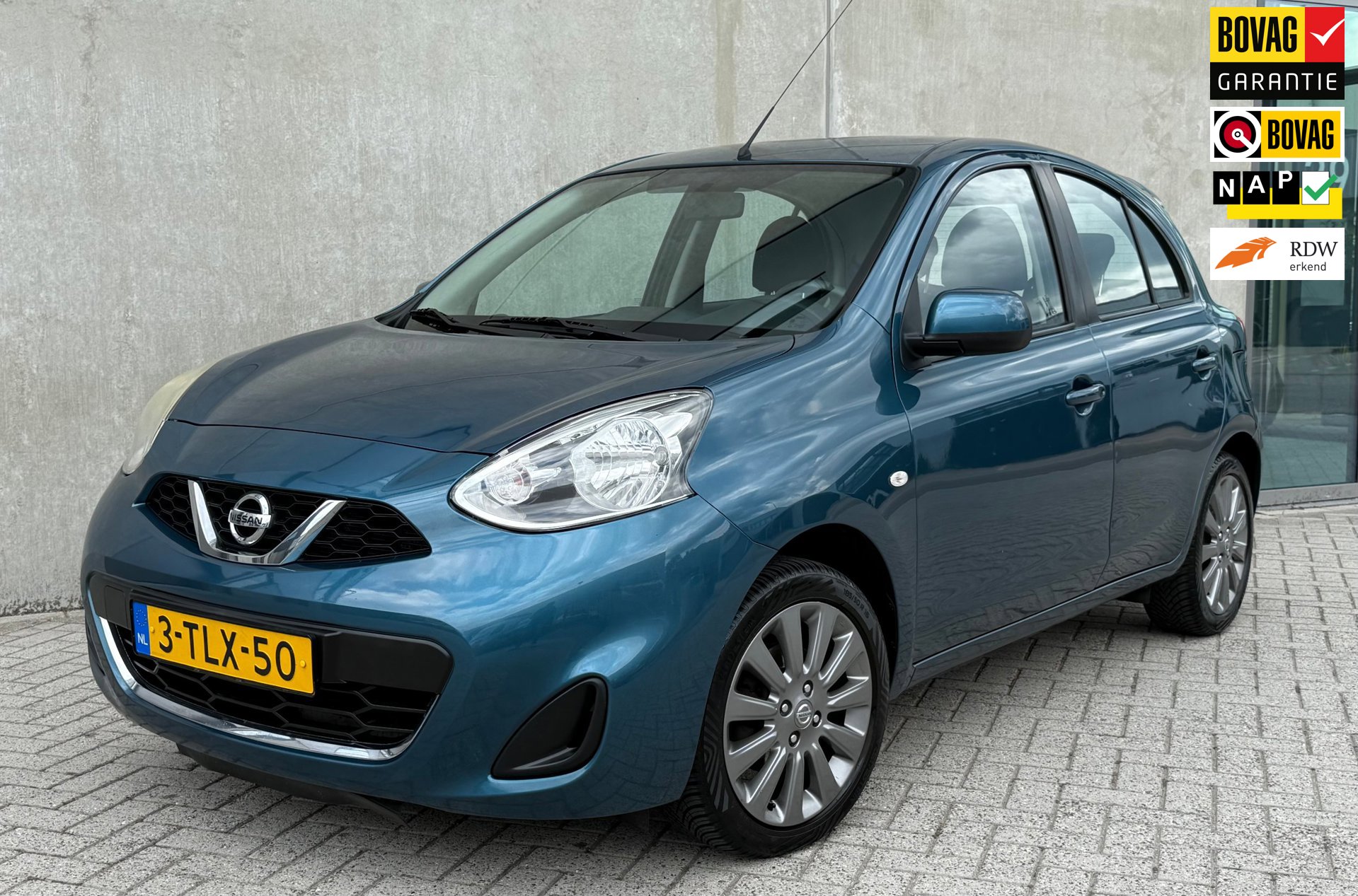 Nissan Micra 1.2 DIG-S Acenta 2014 Blauw AIRCO|NAP|NWE APK