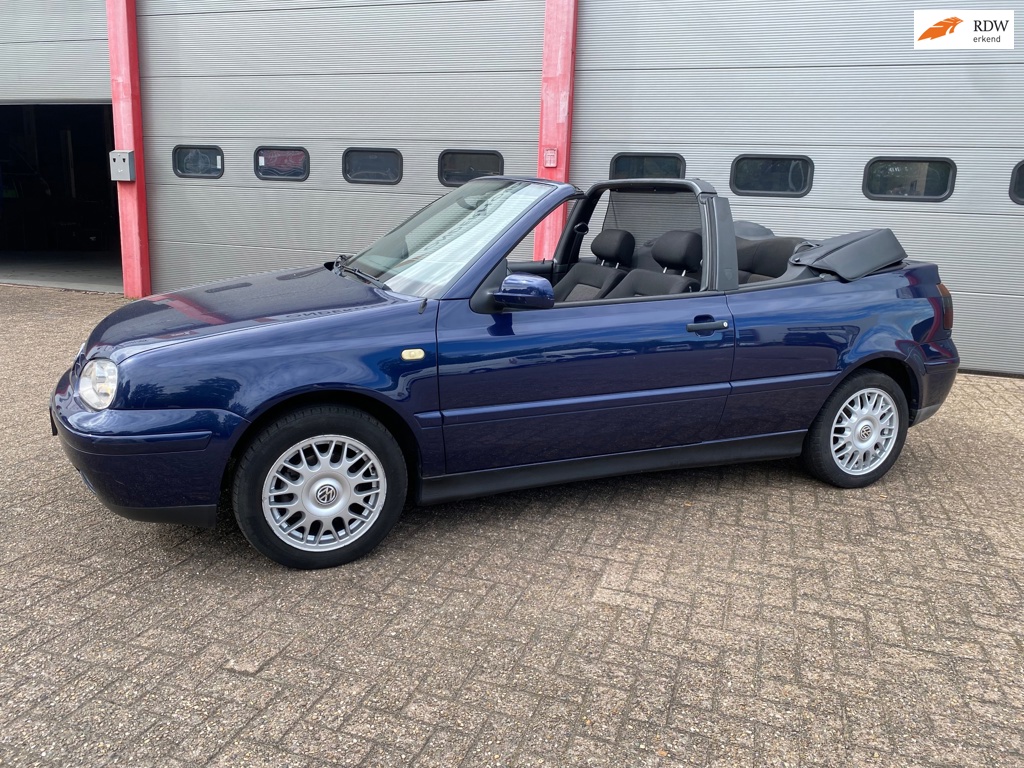 Volkswagen Golf Cabriolet 1.8 Highline topstaat 2e eig elektrisch dak org Nederlandse auto met onderhoudshistorie verzamel object