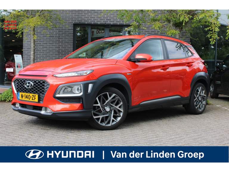 Hyundai Kona Hyundai Kona 1.6 GDI HEV Premium Navi/Leer/18"/Cam "RIJKLAARPRIJS"