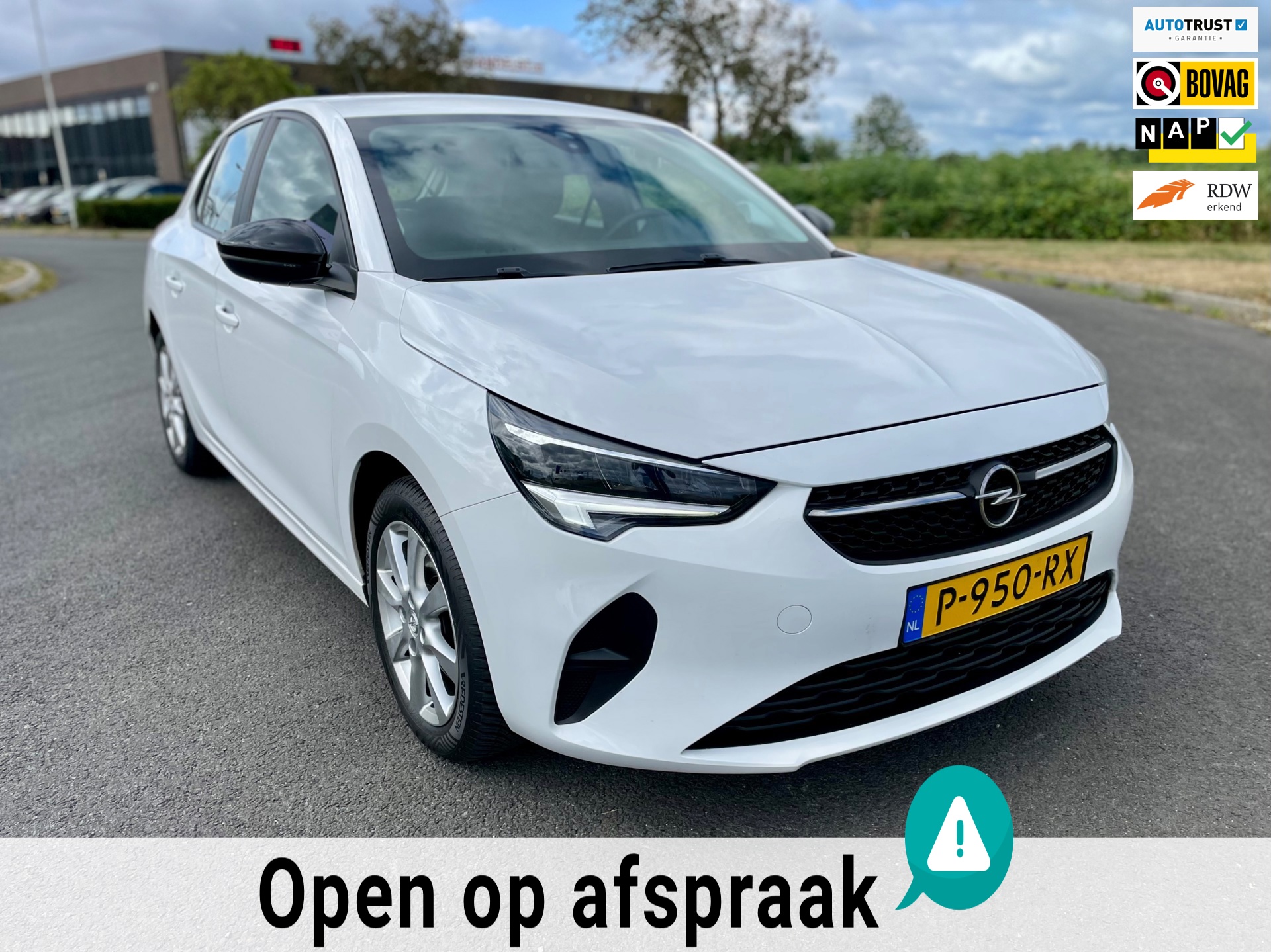 Opel Corsa 1.2 Edition, Aut, 5drs, Navi, Cruise, Carplay, LED, Airco, Lmv, Pdc, 1e eig afk, Geen import, Nap, Volledig oh!