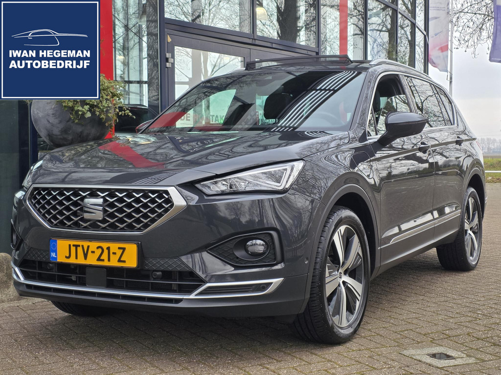 SEAT Tarraco 1.4 TSI e-Hybrid PHEV 245PK FR | SOH 100% | Wegkl. Trekhaak | Panodak | Leer | Navigatie