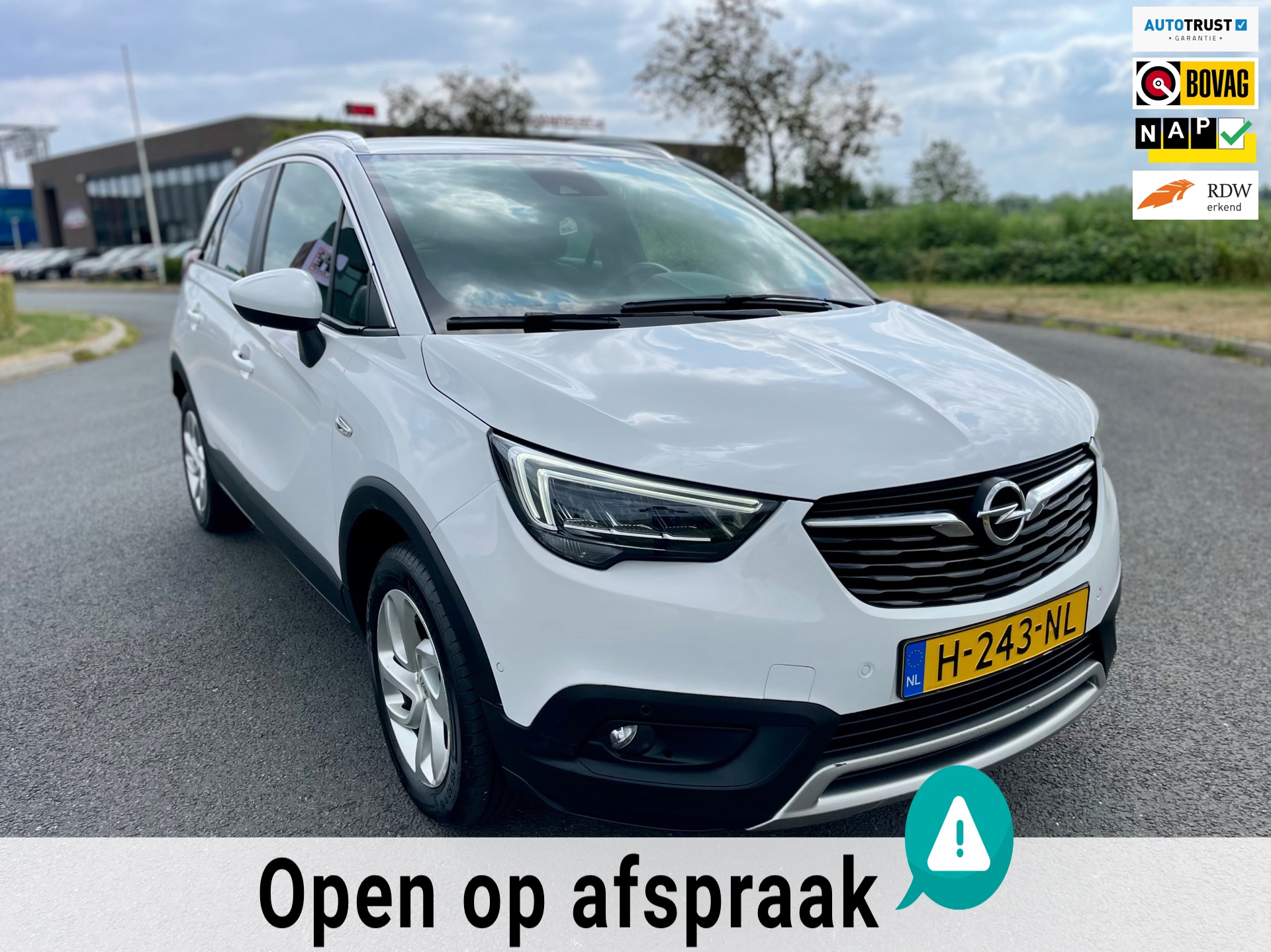 Opel Crossland X 1.2 Turbo Innovation, Cam, Cruise, Navi, Lmv, Keyless, Carplay, Geen import, Nap, Volledig oh!