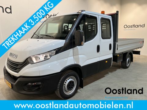 Iveco Daily 35S16 2.3 375 DC 7 pers. Open Laadbak / Euro 6 / Trekhaak 3.500 KG / Airco / Cruise Control / 32.300 KM !!