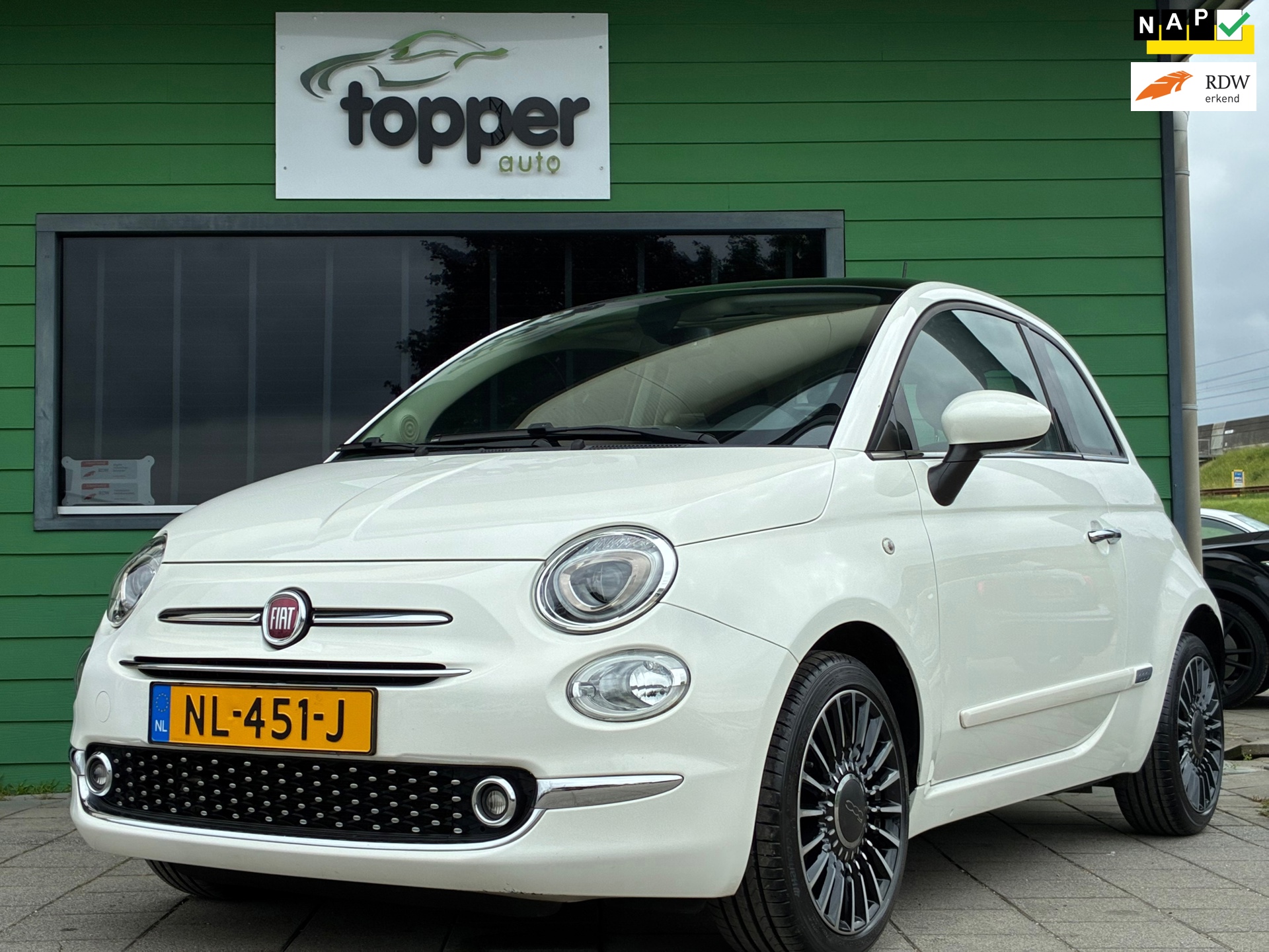 Fiat 500 0.9 TwinAir Turbo Lounge|Panoramadak|Navigatie|CruiseControl|Climatronic
