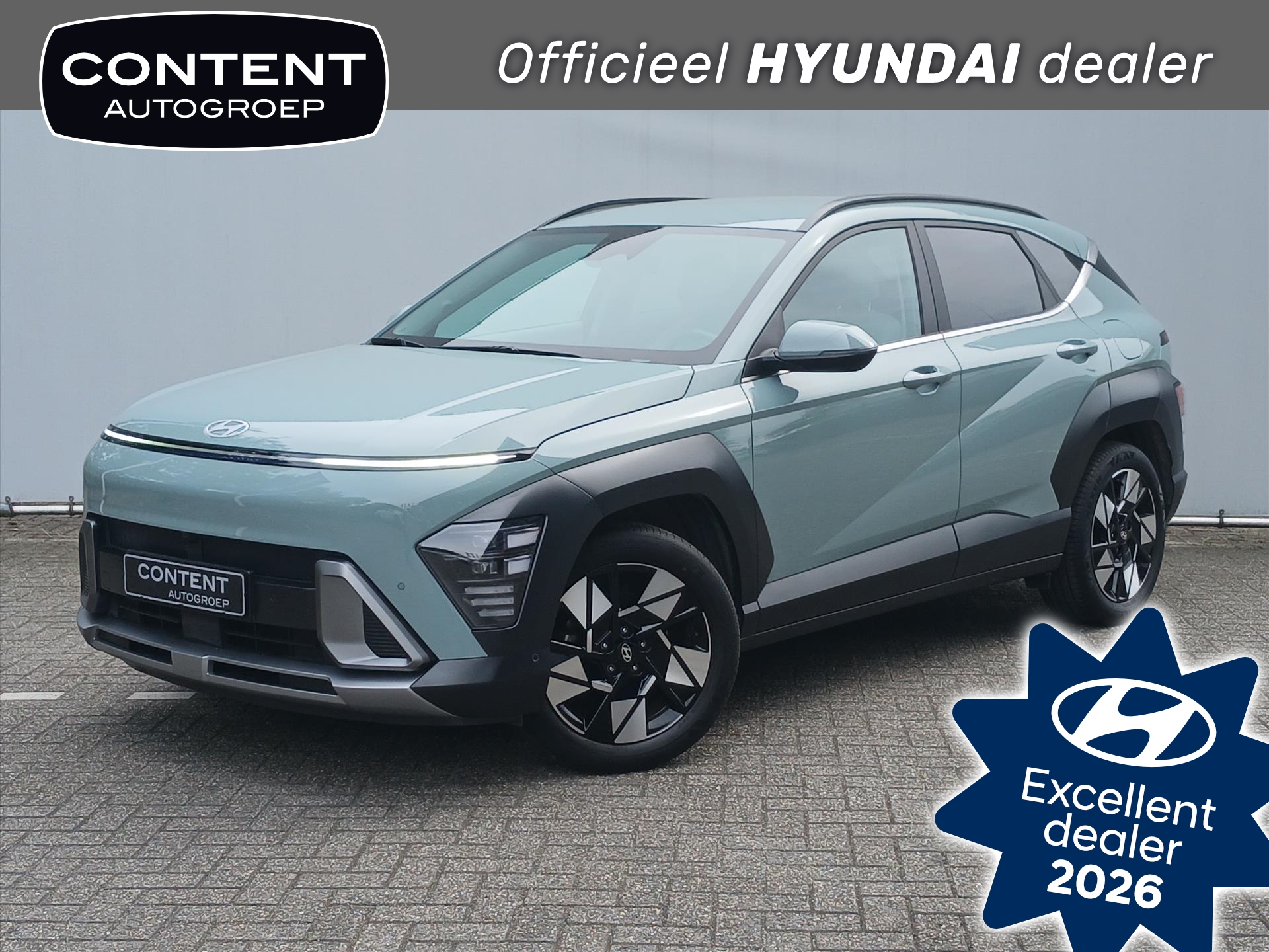 Hyundai Kona 1.6 GDI HEV Premium |Navi |Wit Leder Uniek!