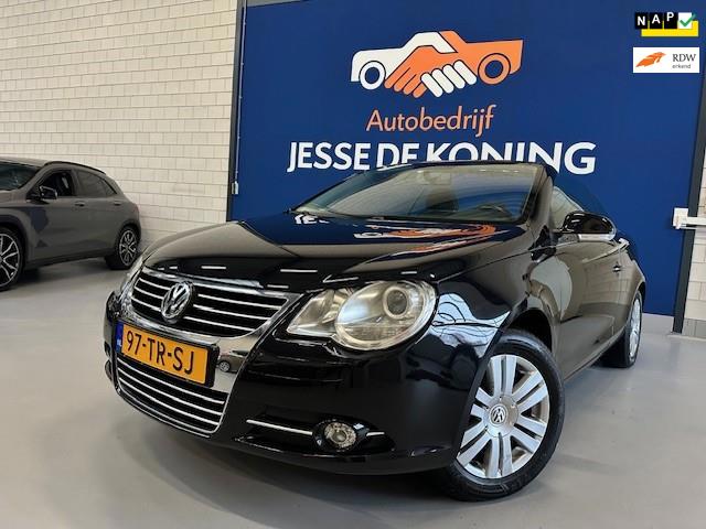 Volkswagen Eos 1.6-16v FSI cabriolet/ bj.2007 / kleur: zwart/ climate /sportvelgen/stereo scherm/6 bak/APK 08/2026 / NAP 198232 km