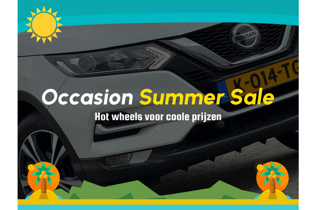 Nissan QASHQAI 1.3 DIG-T N-Connecta 160pk Automaat - Pearl White metallic - Panorama/Camera/Carplay