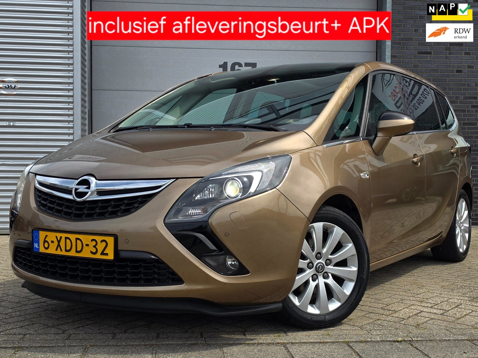 Opel Zafira Tourer 1.4 Turbo 140 pk|PanoramaVoorraam|Leer|Stoelverwarming|Achteruitrijcamera|Pano