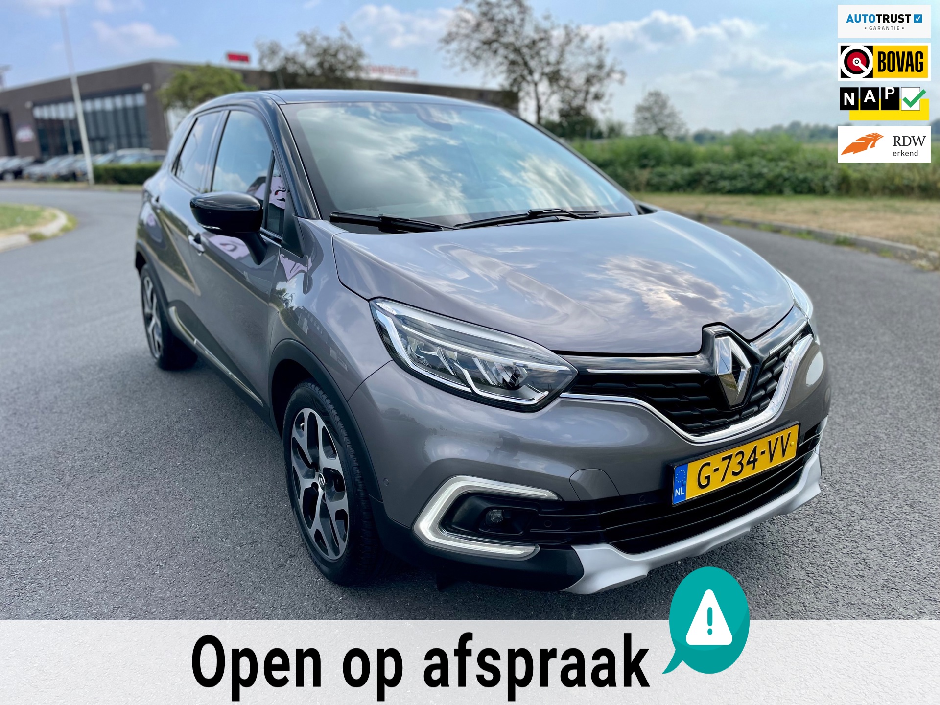 Renault Captur 1.3 TCe Intens, Aut, 150pk, Trekhaak, Cam, Cruise/Climate control, Navi, LED, Lmv, Geen import, Nap, Volledig oh!