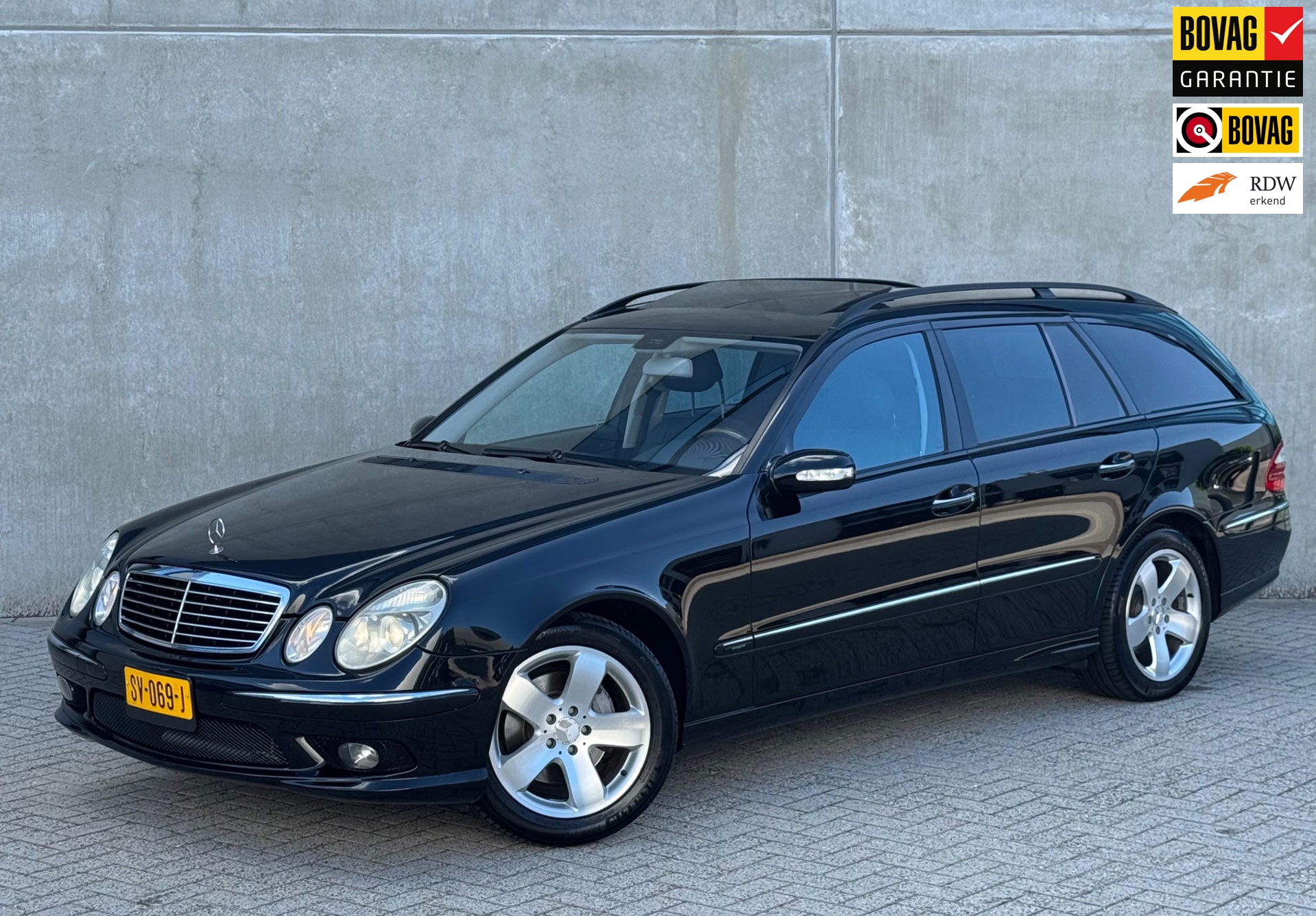 Mercedes-Benz E-klasse 500 Avantgarde 2004 Zwart VOL OPTIE