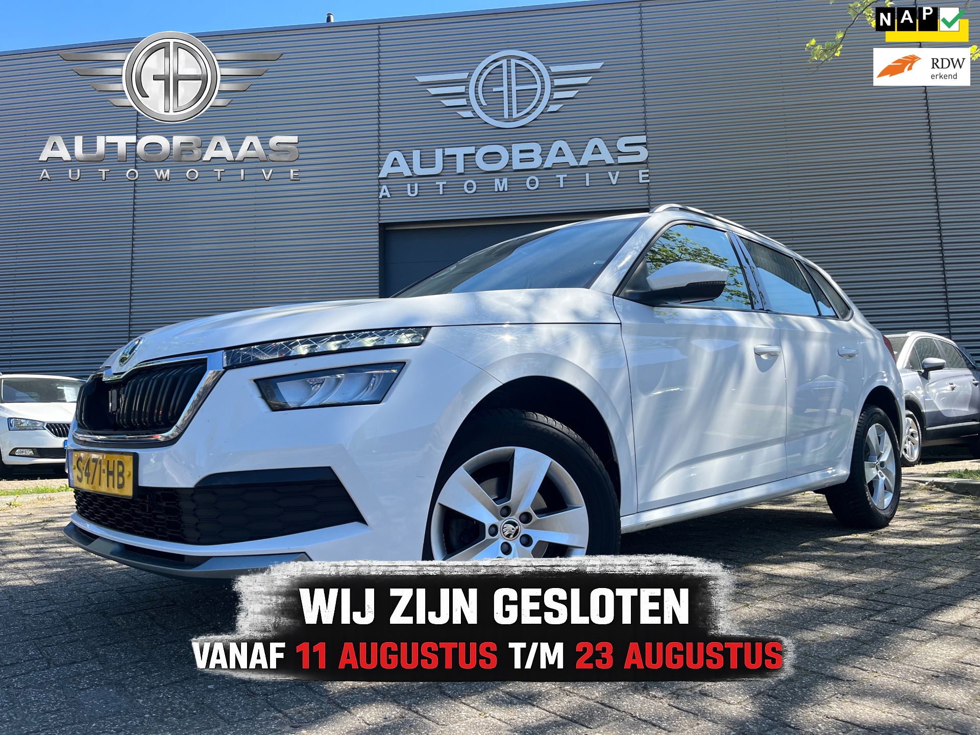 Skoda Kamiq 1.0 TSI Ambition AUTOMAAT+NL-AUTO+1EIG+BJ2023+NAP+NAVI+AIRCO+LANE ASSIST+INCL BTW+
